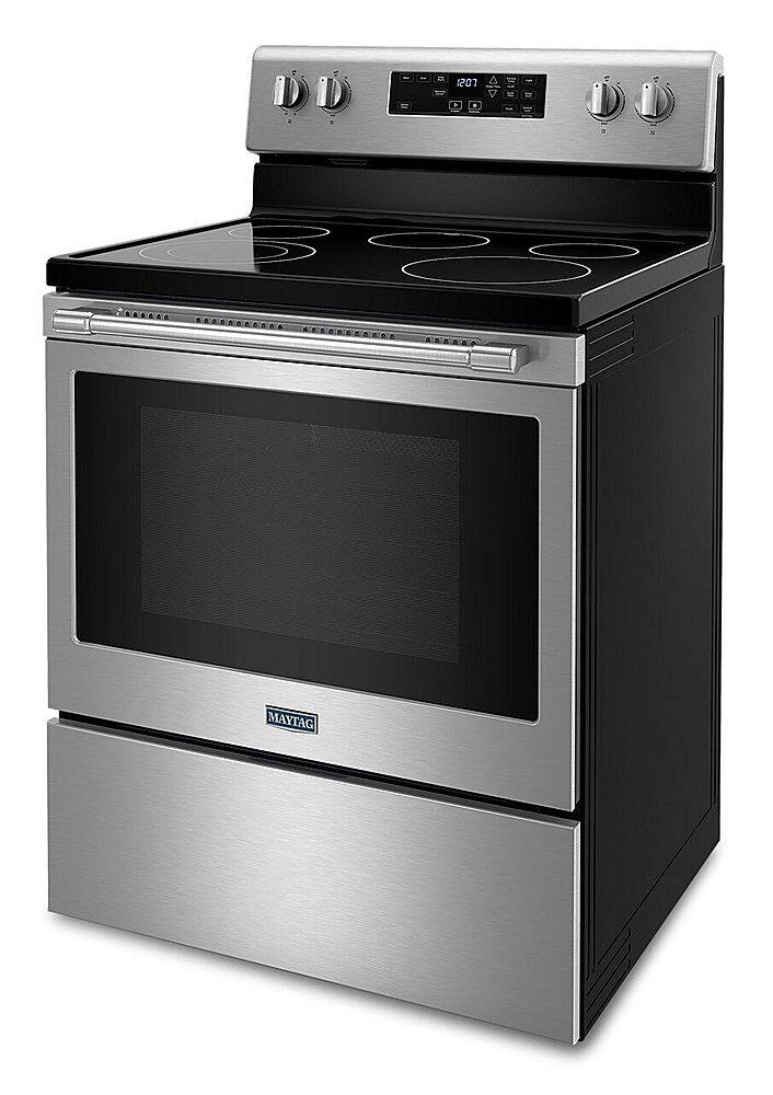 Alt View 12. Maytag - 5.3 Cu. Ft. Electric Range - Stainless Steel.
