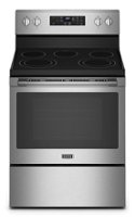 Maytag - 5.3 Cu. Ft. Electric Range with Ary Fry - Stainless steel - Front_Zoom