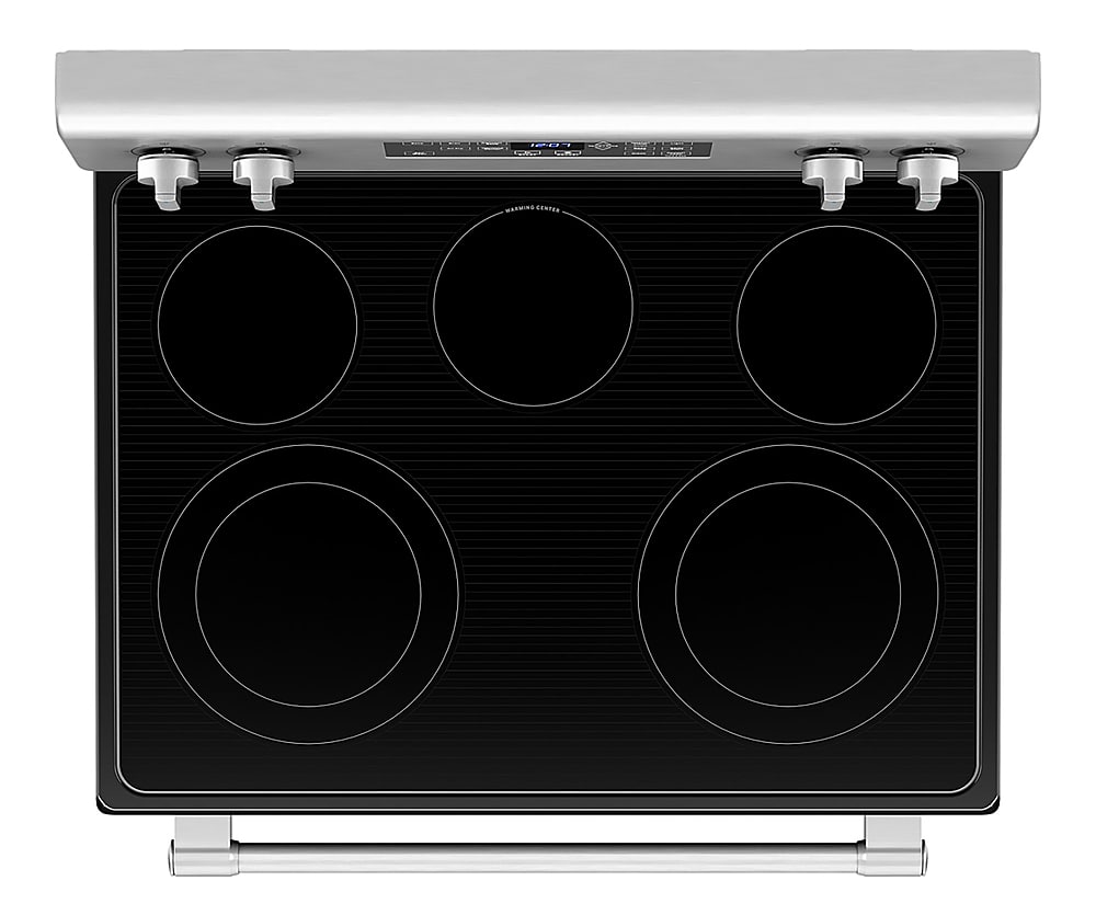 Alt View 12. Maytag - 5.3 Cu. Ft. Electric Range with Air Fry - Stainless Steel.