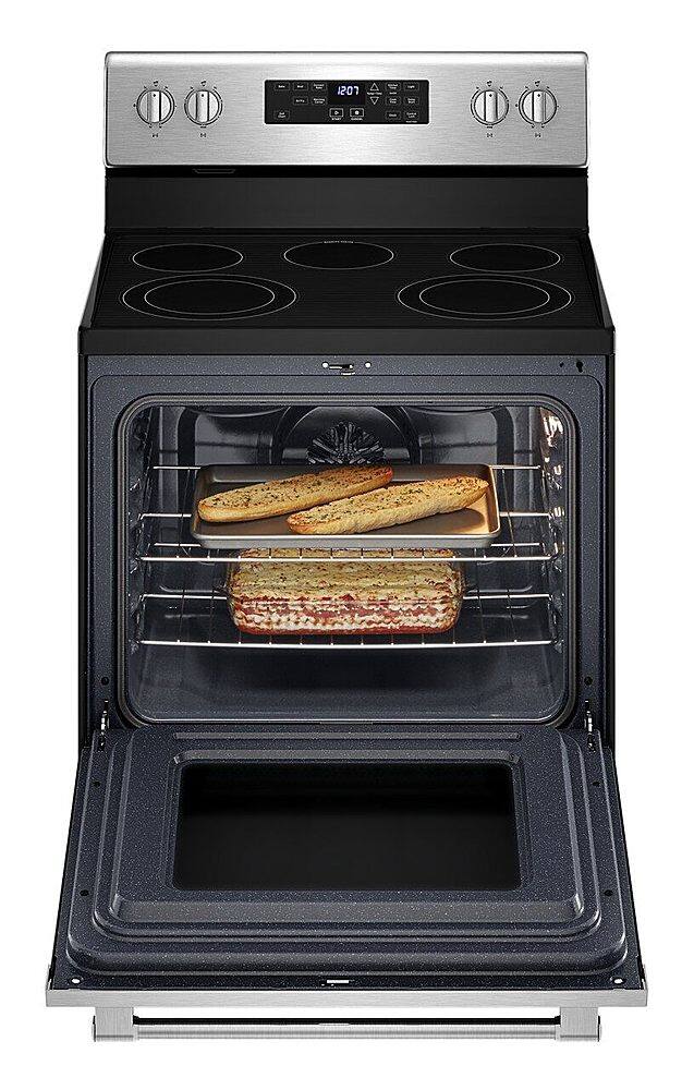 Alt View 15. Maytag - 5.3 Cu. Ft. Electric Range with Air Fry - Stainless Steel.