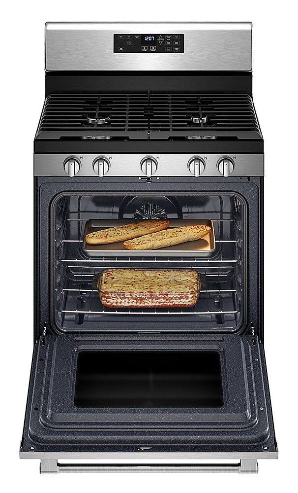 Alt View 11. Maytag - 5.0 Cu. Ft. Gas Range with Air Fry for Frozen Food and Air Fry Basket - Stainless Steel.