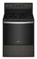 Whirlpool - 30 in. Wide 5 elements 5.3 cu. ft. Freestanding Electric Convection Range with Air Fry - Black Stainless Steel