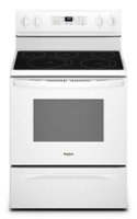 Whirlpool - 5.3 Cu. Ft. Freestanding Electric Convection Range with Air Fry - White - Front_Zoom