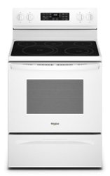 Whirlpool - 5.3 Cu. Ft. Freestanding Electric Convection Range with Air Fry - White - Front_Zoom