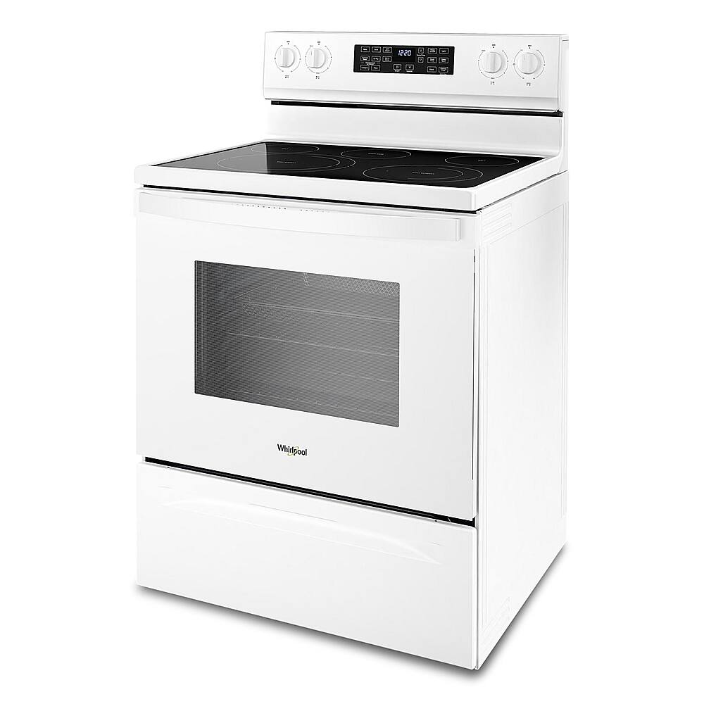 Alt View 11. Whirlpool - 5.3 Cu. Ft. Freestanding Electric Convection Range with Air Fry - White.