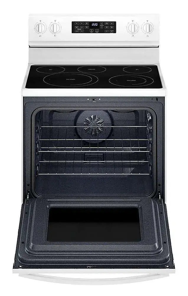 Alt View 12. Whirlpool - 5.3 Cu. Ft. Freestanding Electric Convection Range with Air Fry - White.