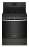 Whirlpool - 5.0 Cu. Ft. Gas Burner Range with Air Fry for Frozen Foods - Black Stainless Steel - Front_Zoom