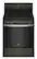 Front. Whirlpool - 5.0 Cu. Ft. Gas Burner Range with Air Fry for Frozen Foods - Black stainless steel.