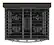 Alt View 12. Whirlpool - 5.0 Cu. Ft. Gas Burner Range with Air Fry for Frozen Foods - Black stainless steel.