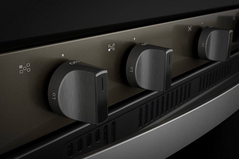 Alt View 22. Whirlpool - 5.0 Cu. Ft. Gas Burner Range with Air Fry for Frozen Foods - Black stainless steel.