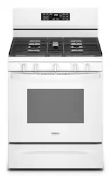 Whirlpool - 5.0 Cu. Ft. Gas Burner Range with Air Fry for Frozen Foods - White - Front_Zoom