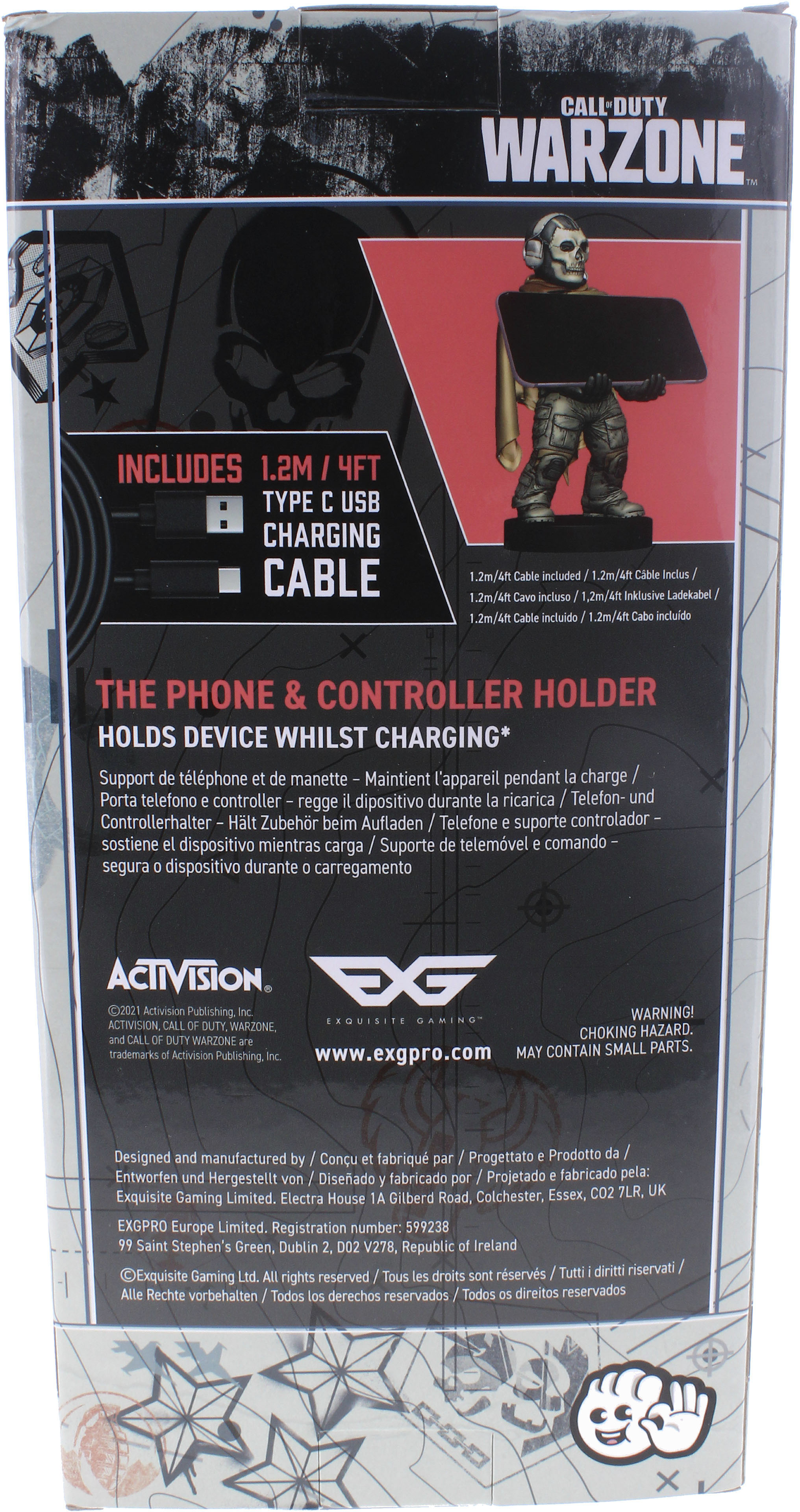  Exquisite Gaming: Call Of Duty: Ghost Warzone - Original Mobile  Phone & Gaming Controller Holder, Device Stand, Cable Guys, COD Licensed  Figure : Video Games