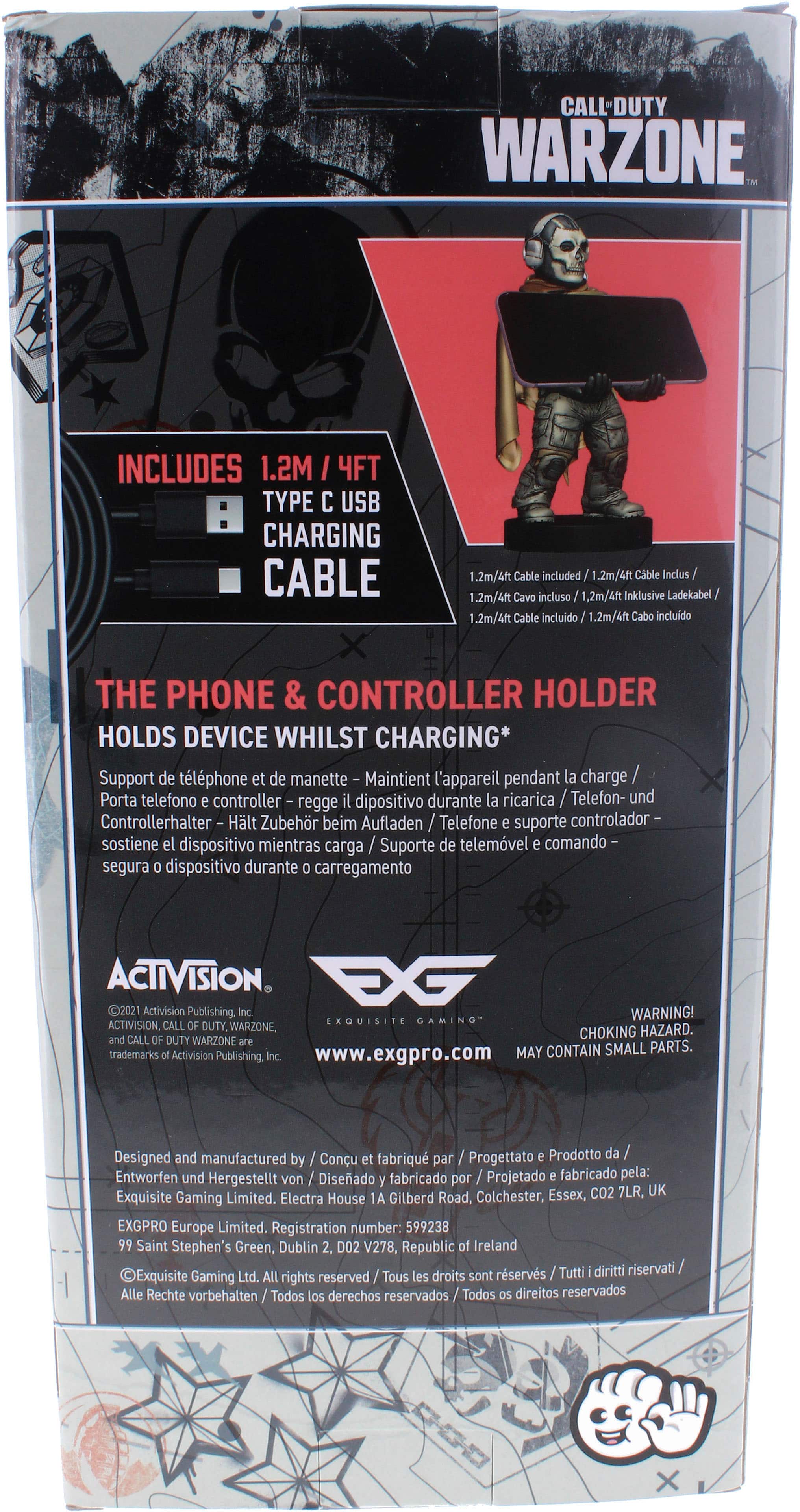 Alt View 18. Cable Guy - Call of Duty - Warzone Ghost 8-inch Phone and Controller Holder.