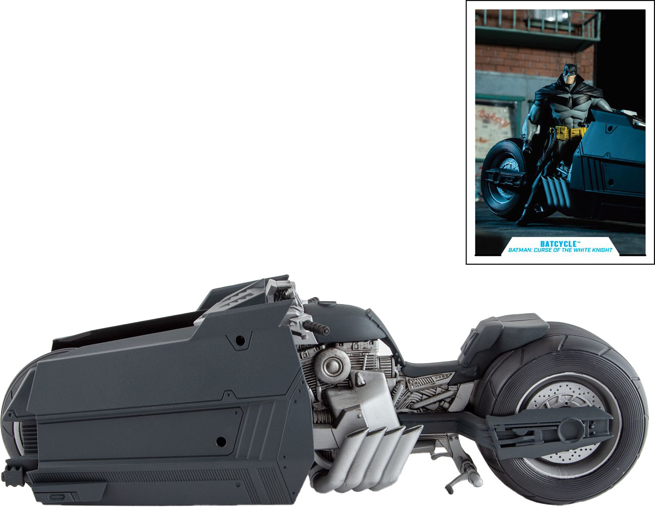 McFarlane Toys DC Multiverse Vehicle White Knight Batcycle 15703 - Best Buy