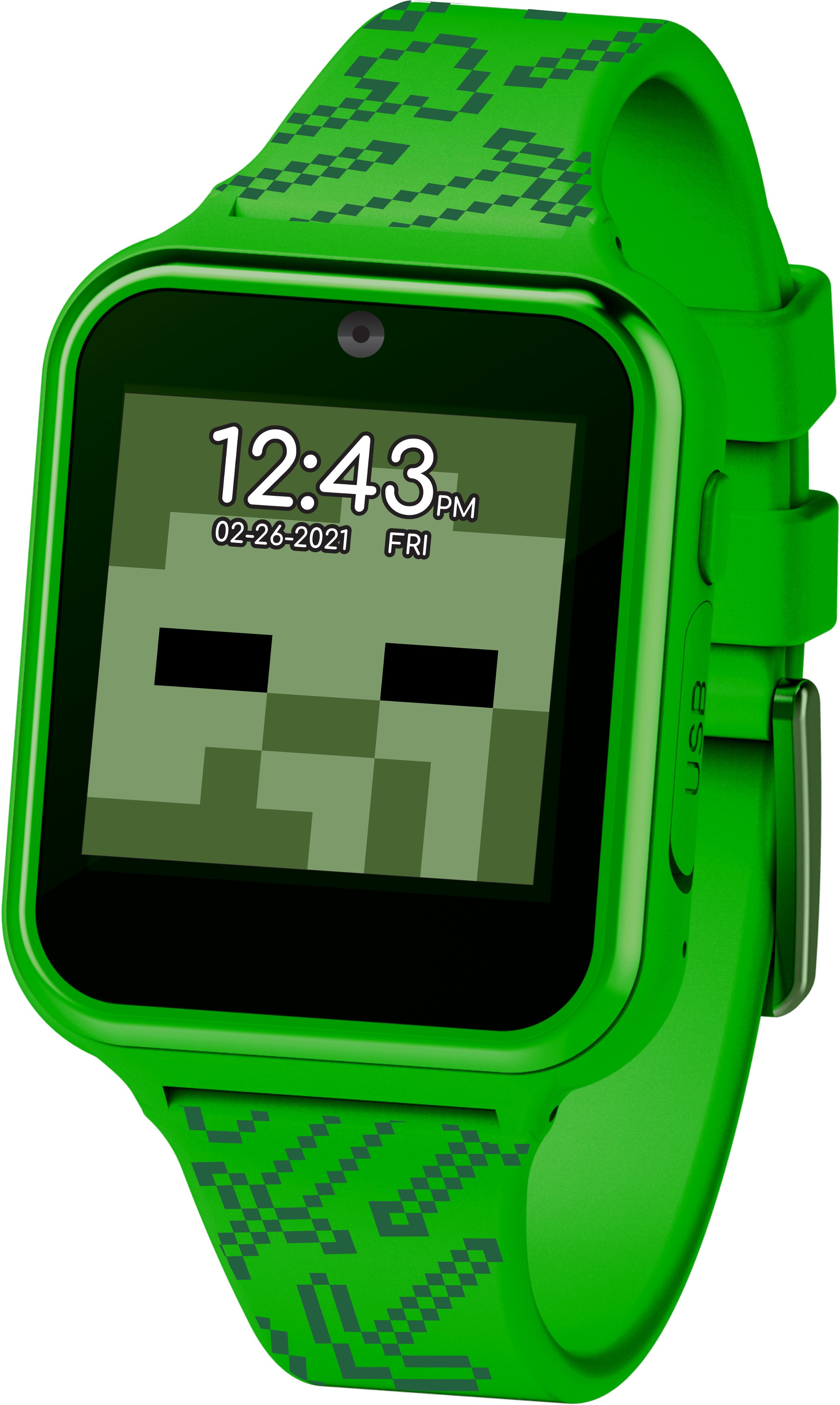 Angle View: Accutime - Minecraft Smart Watch