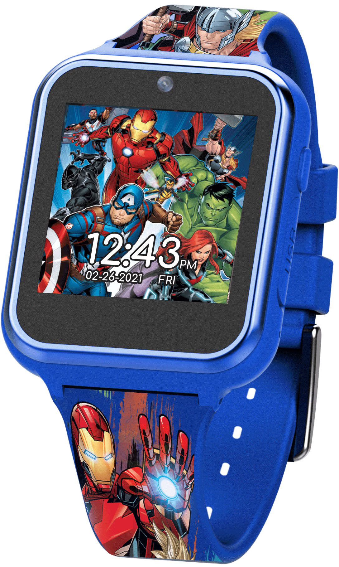 Angle View: Accutime - Avengers Smart Watch