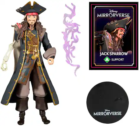 Front. McFarlane Toys - Disney Mirrorverse 7" Jack Sparrow.