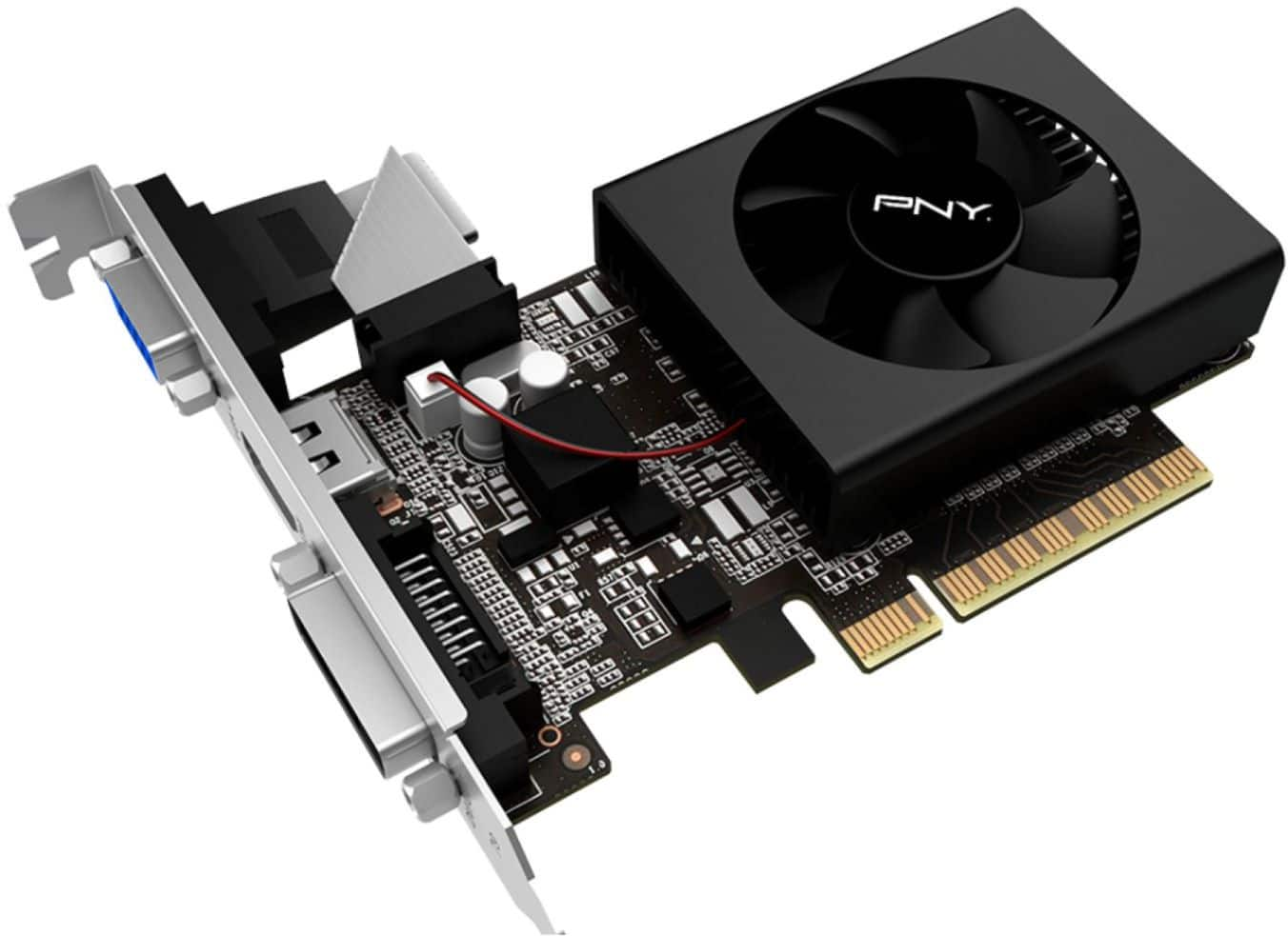 Best Buy PNY NVIDIA GeForce GT 730 2GB DDR3 Single Fan Graphics