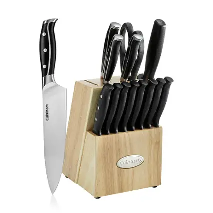 Alt View 11. Cuisinart - 15-Piece Cutlery Set - Black.