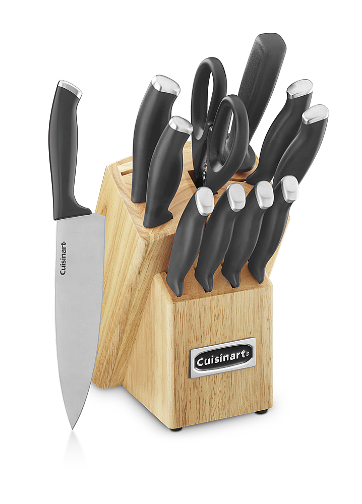 Cusinart Block Knife Set, 12pc Cutlery Knife Set with Steel  Blades for Precise Cutting, Lightweight, Stainless Steel, Durable &  Dishwasher Safe, C77SSW-12P: Home & Kitchen
