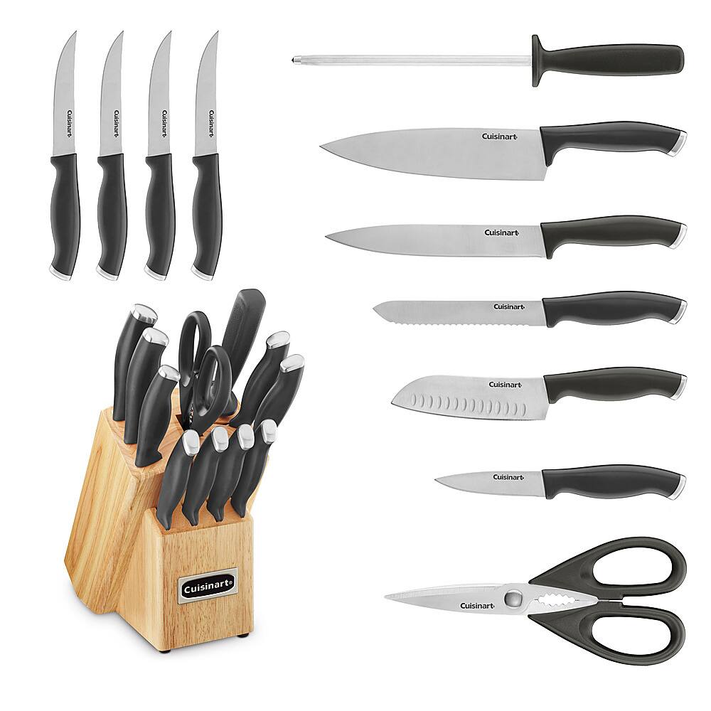 Alt View 13. Cuisinart - ColorPro Collection 12-Piece Cutlery Set - Black.