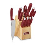 Cuisinart 12-Piece Ceramic Coated Color Knife Set with Blade Guards,  C55-12PCGW 