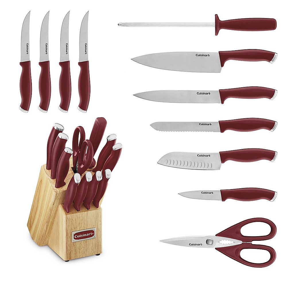 Cuisinart 17 PC Artiste Knife Block Set Silver C77SS-17P - Best Buy