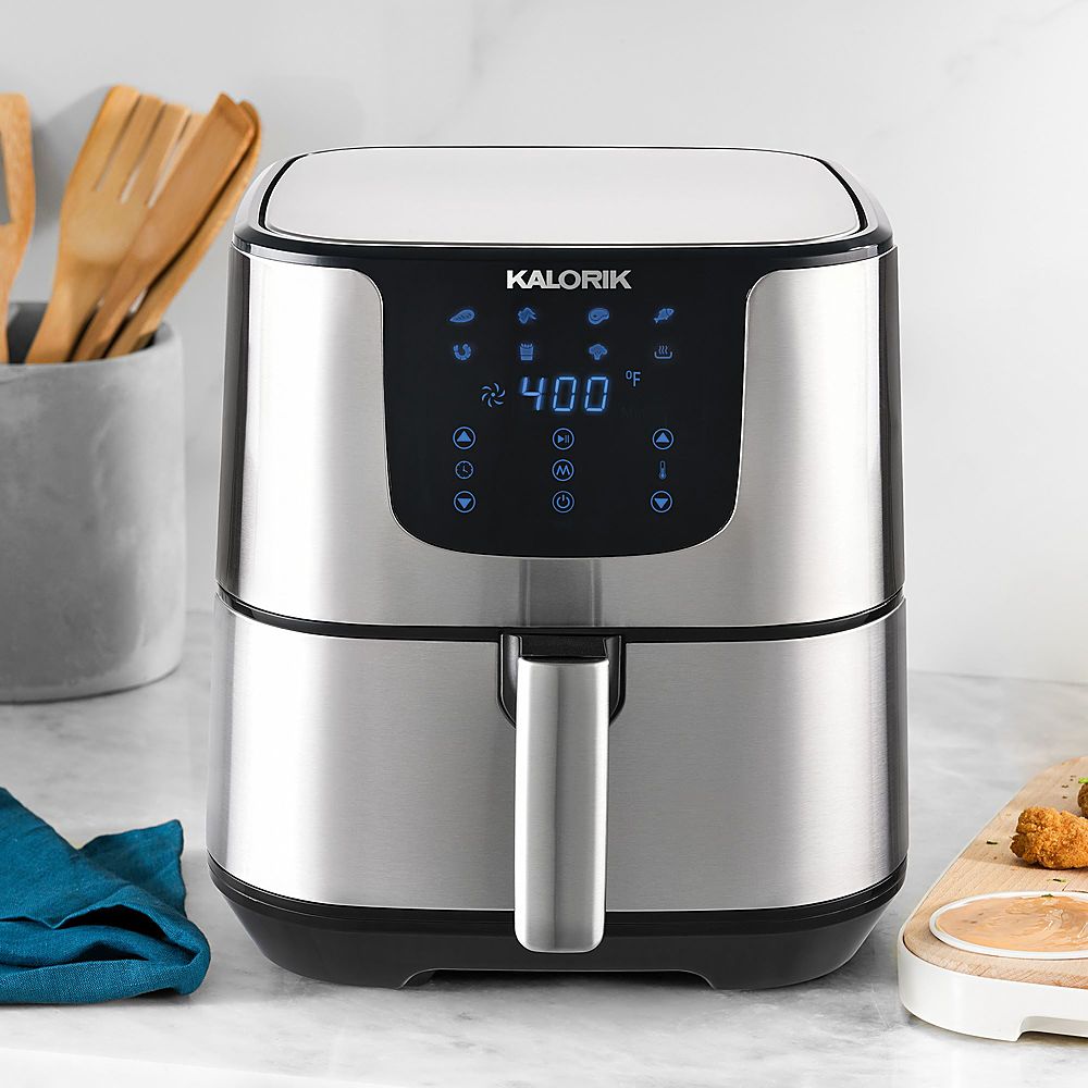 Best Buy Kalorik 7 Quart XL Digital Smart Fryer Stainless Steel FT 50942 SS