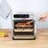 Left. Kalorik - 12.6 Quart Digital Air Fryer Oven - Black/Stainless Steel.