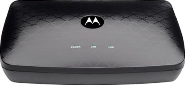 Motorola - MM1002 MoCA Adapter for Ethernet (2 Pack) - Black - Front_Zoom
