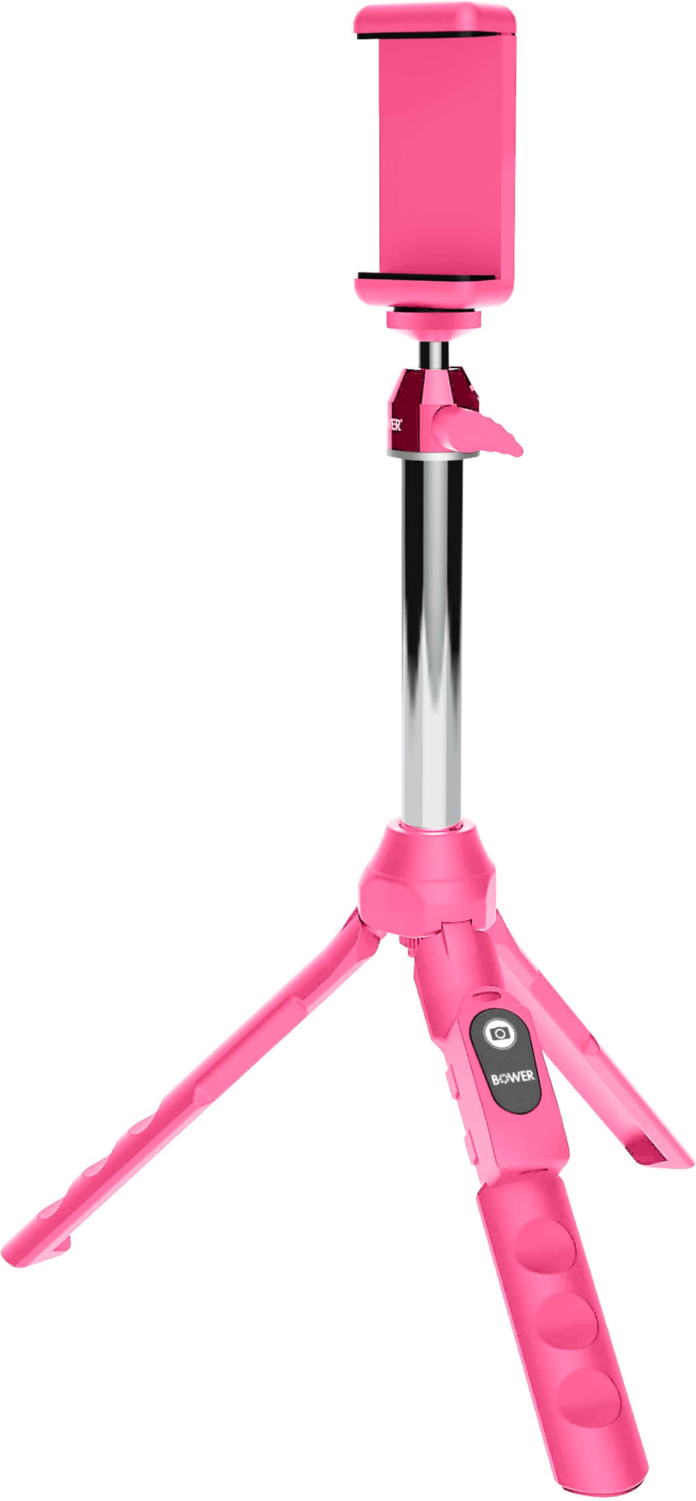 Angle. Bower - 6-in-1 Professional 36" Tripod - Pink.