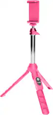Angle. Bower - 6-in-1 Professional 36" Tripod - Pink.