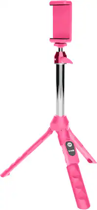 Angle. Bower - 6-in-1 Professional 36" Tripod - Pink.