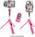 Left Zoom. Bower 6-in-1 Professional 36" Tripod - Pink - Pink.