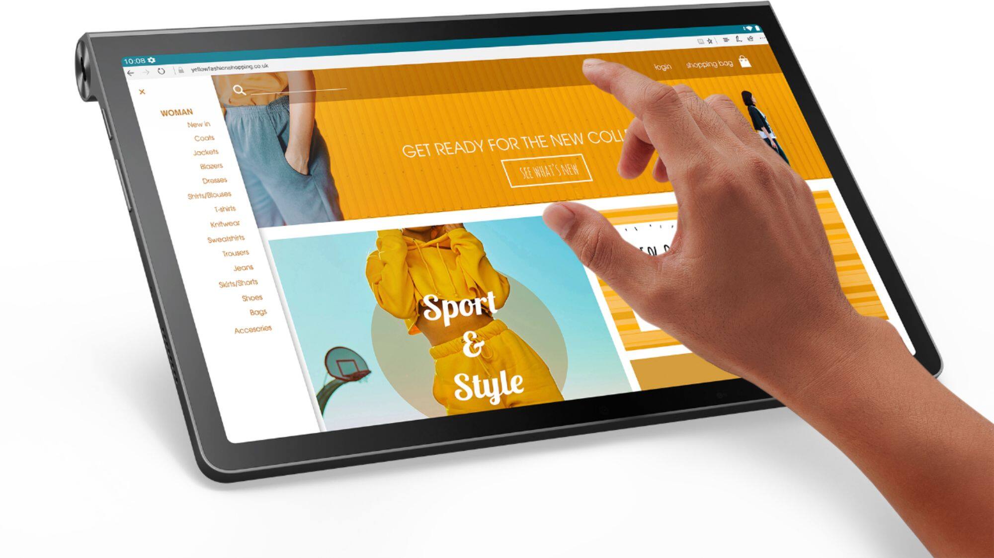 Alt View 18. Lenovo - Yoga Tab 11 with Lenovo Precision Pen 2 - 11" - Tablet - 128GB - Storm Gray.