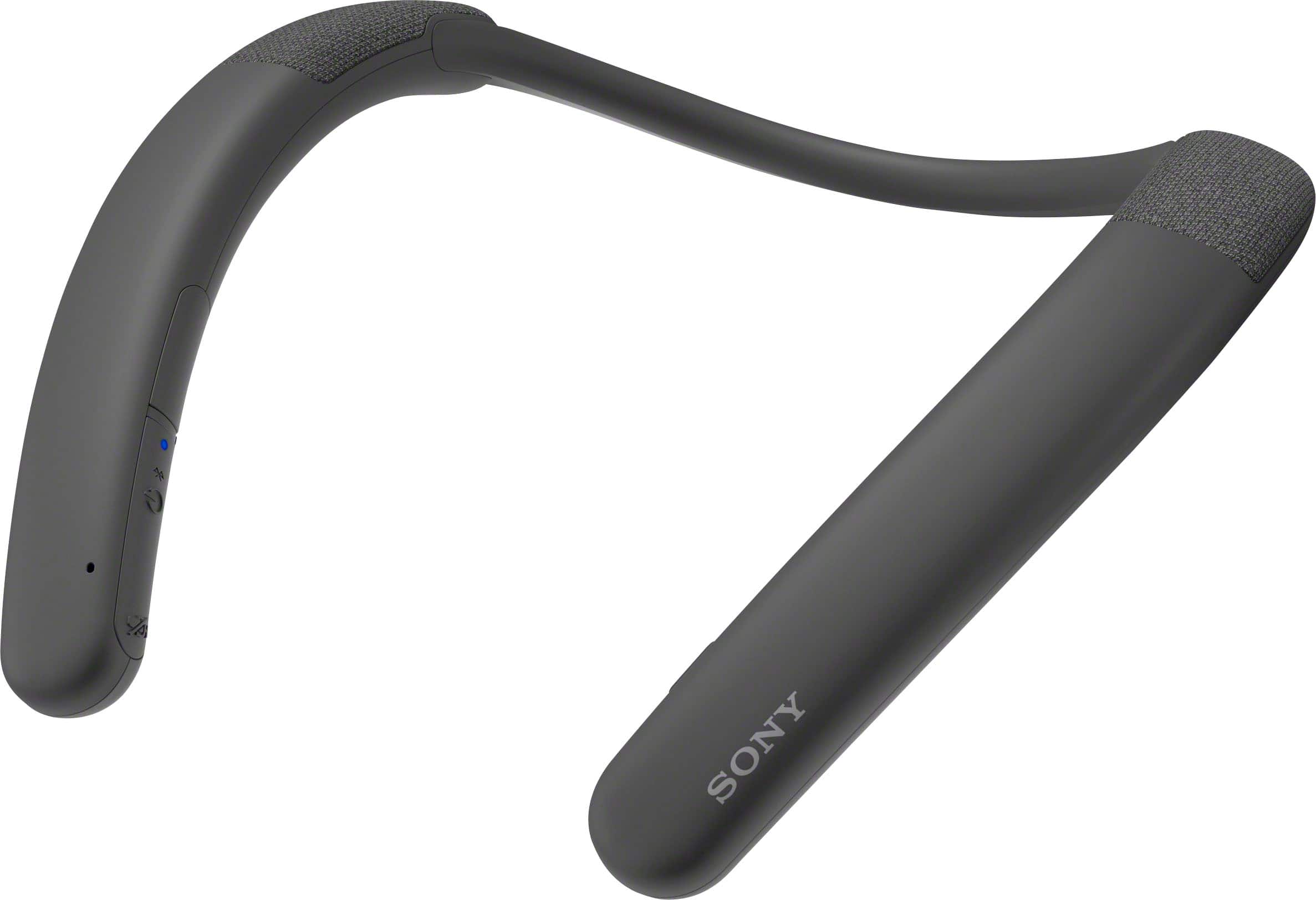Angle. Sony - Bluetooth Wireless Neckband Speaker - Charcoal Gray.