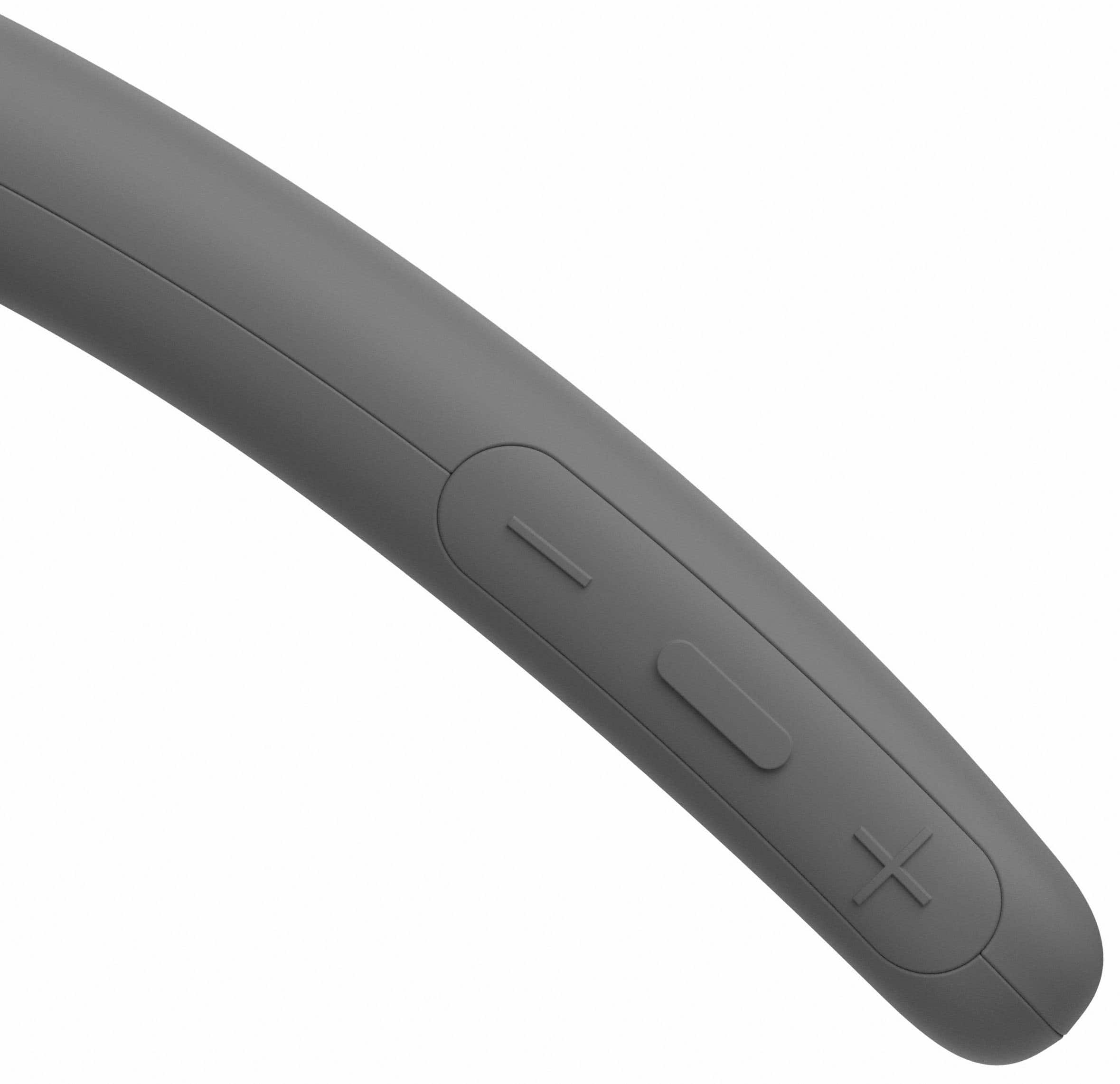 Alt View 11. Sony - Bluetooth Wireless Neckband Speaker - Charcoal Gray.