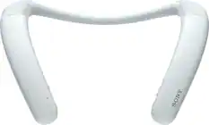 Front. Sony - Bluetooth Wireless Neckband Speaker - White.