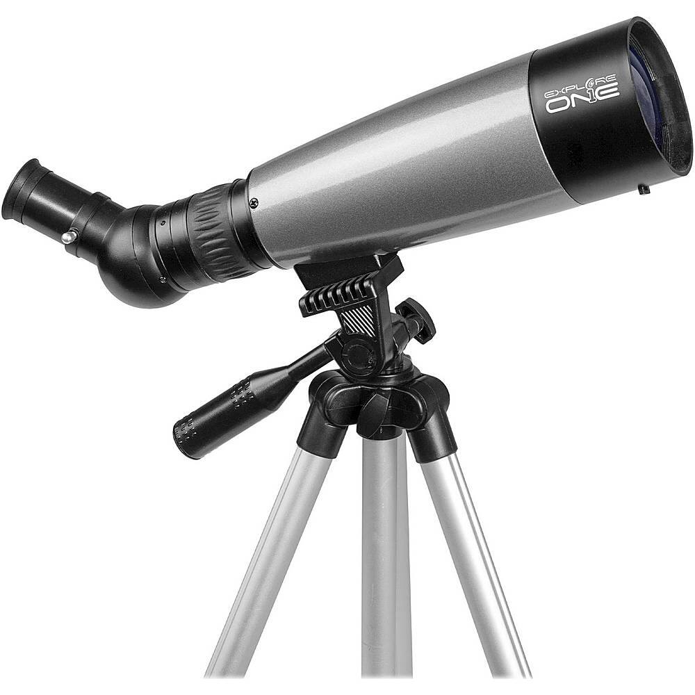 Alt View 11. Explore One - Titan 70mm Refractor Telescope with Panhandle Mount.