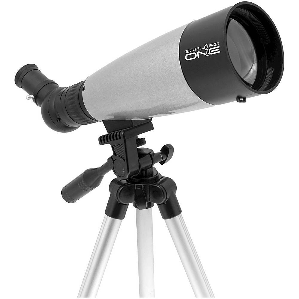 Alt View 12. Explore One - Titan 70mm Refractor Telescope with Panhandle Mount.
