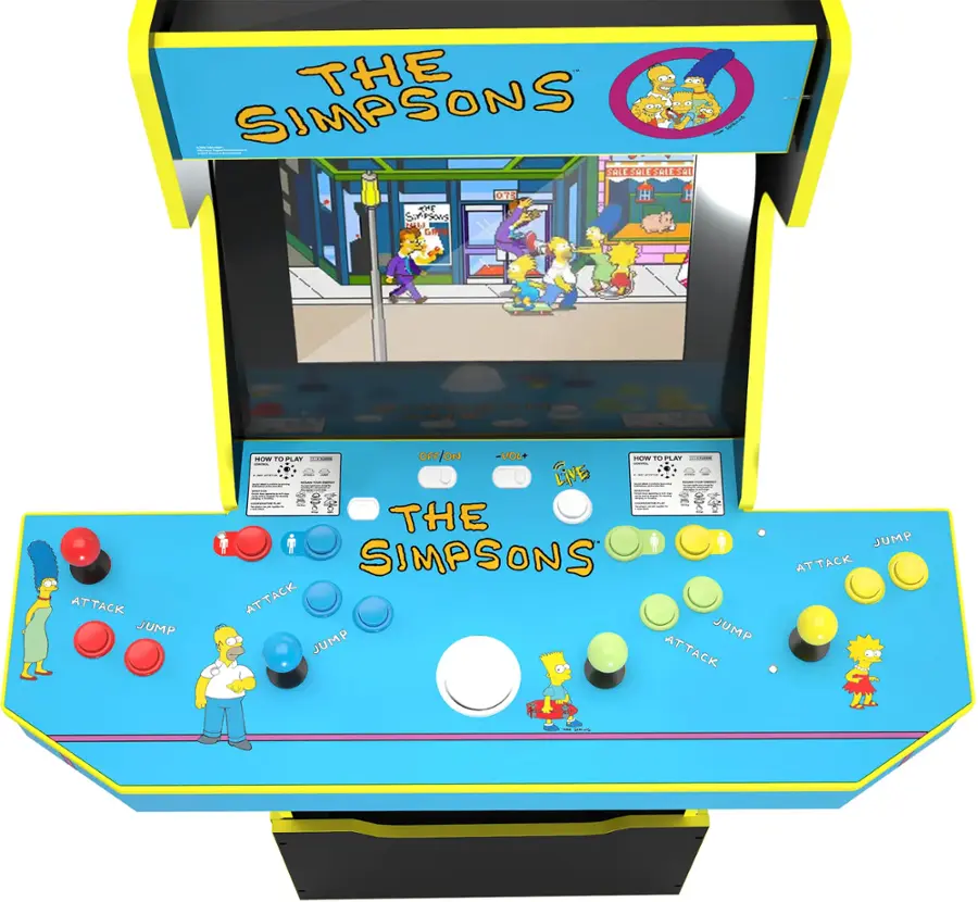 Alt View 16. Arcade1Up - The Simpsons 30th Edition Arcade with Stool and Tin - Multi.