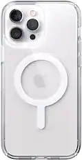 Alt View 11. Speck - Presidio Perfect-Clear with MagSafe Hard Shell Case for iPhone 13 Pro Max & iPhone 12 Pro Max - Clear.
