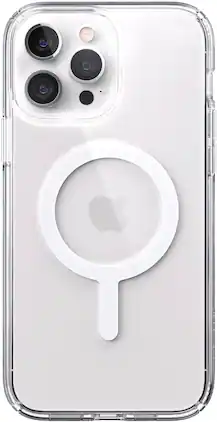 Speck - Presidio Perfect- with MagSafe Hard Shell Case for iPhone 13 Pro Max & iPhone 12 Pro Max - Clear