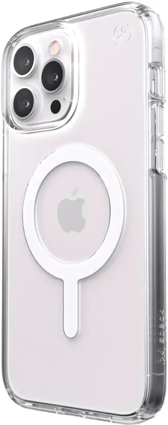 Speck - Presidio Perfect-Clear with MagSafe Hard Shell Case for iPhone 13 Pro Max & iPhone 12 Pro Max - Clear