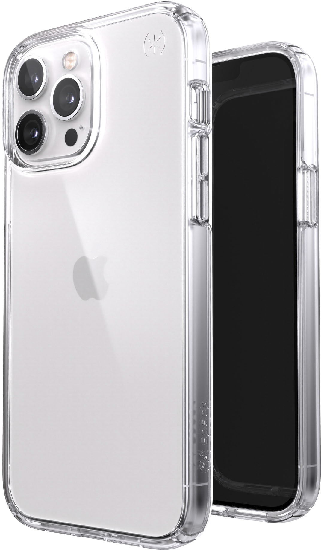 Speck - Presidio Perfect-Clear Hard Shell Case for iPhone 13 Pro Max &  iPhone 12 Pro Max - Clear