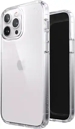 Alt View 12. Speck - Presidio Perfect-Clear Hard Shell Case for iPhone 13 Pro Max & iPhone 12 Pro Max - Clear.