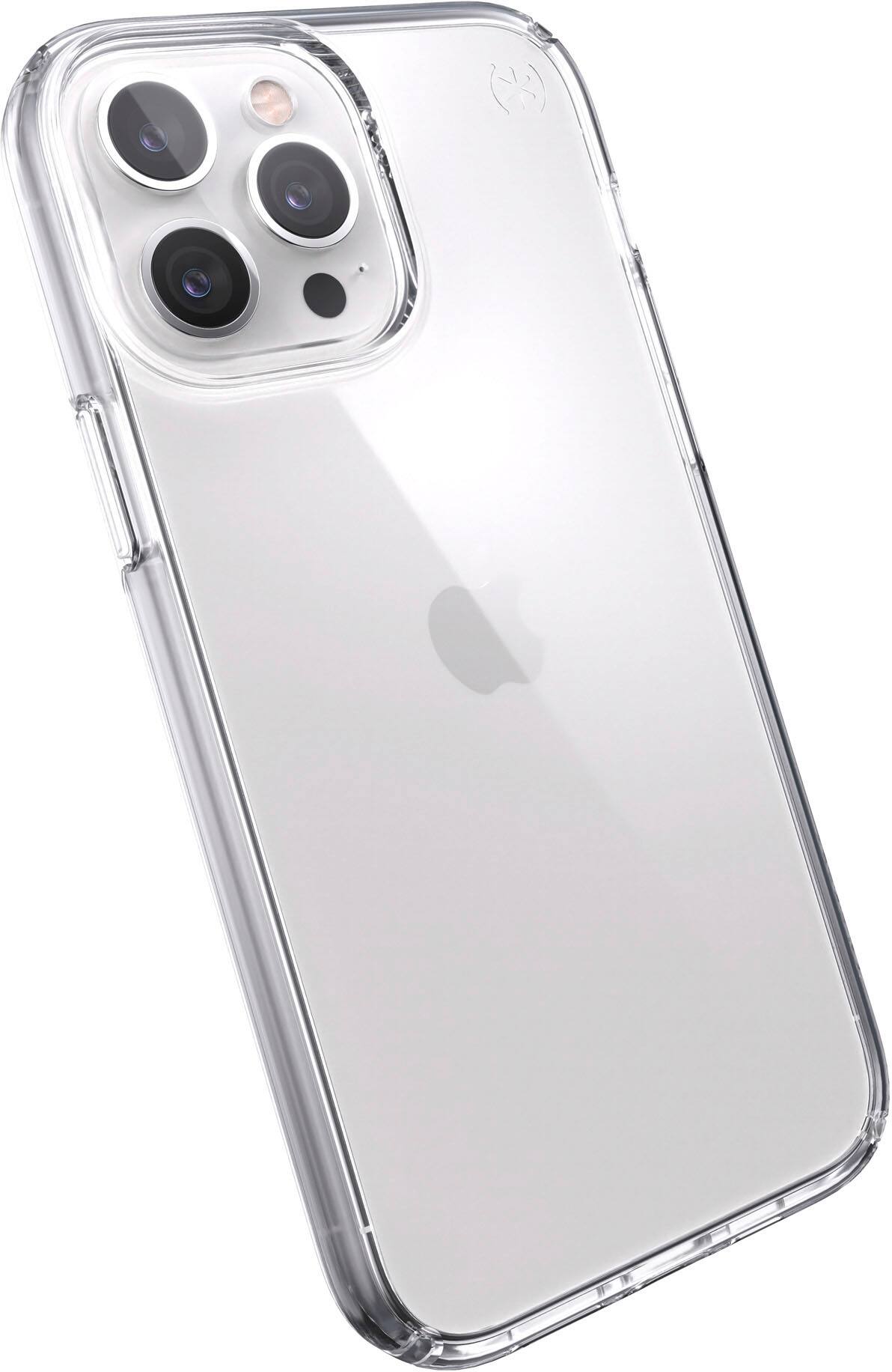 Alt View 14. Speck - Presidio Perfect-Clear Hard Shell Case for iPhone 13 Pro Max & iPhone 12 Pro Max - Clear.