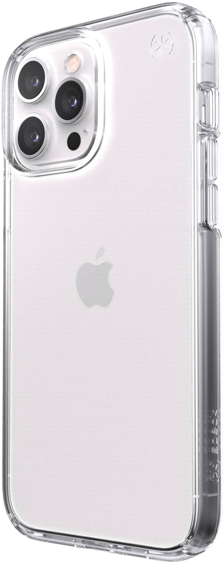 Alt View 15. Speck - Presidio Perfect-Clear Hard Shell Case for iPhone 13 Pro Max & iPhone 12 Pro Max - Clear.