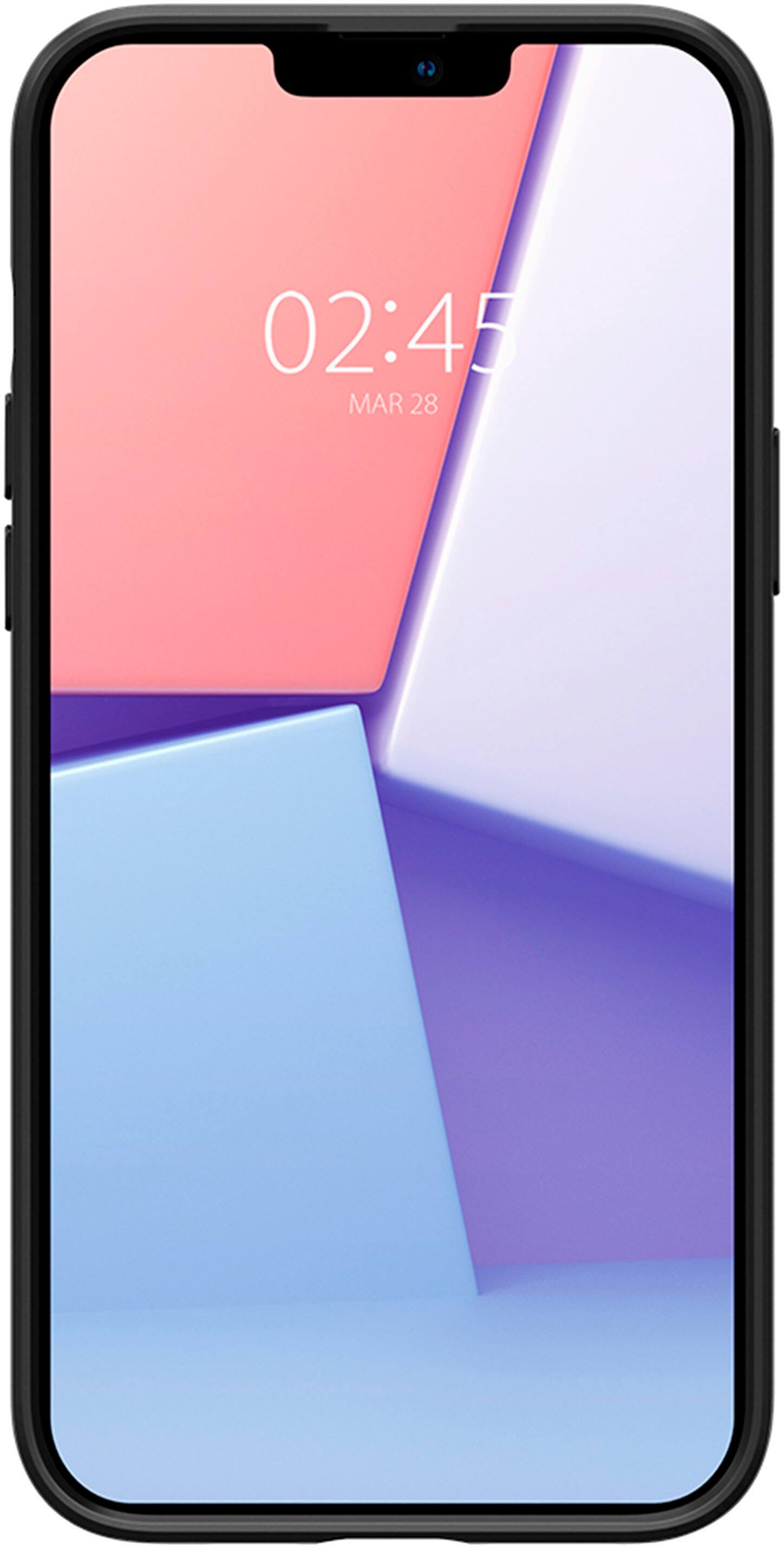 Alt View 3. Spigen - Thin Fit Case for Apple iPhone 13 Pro Max/12 Pro Max - Black.