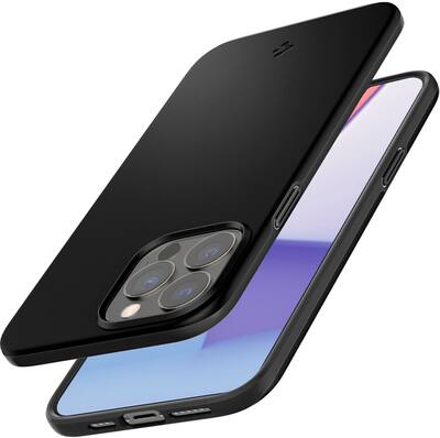 Spigen - Thin Fit Case for Apple iPhone 13 Pro - Black Spigen - Thin Fit Case for Apple iPhone 13 Pro - Black